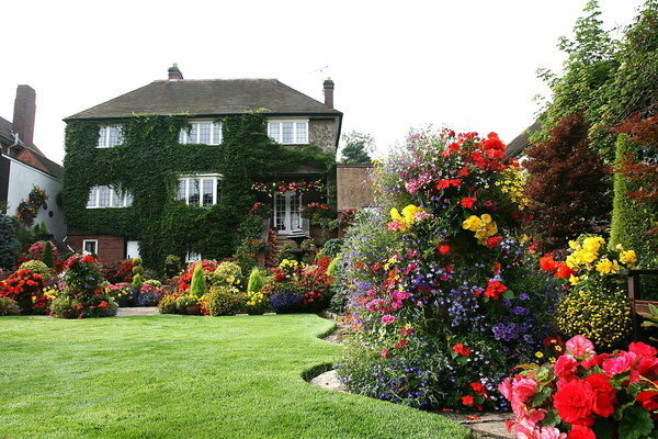 english flower garden