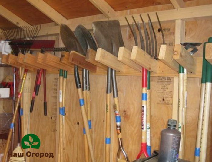 Examples of garden tool holders