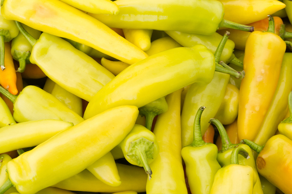 Yellow pepper varieties Yellow banana