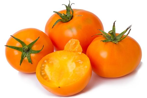 Paglalarawan ng Persimmon tomato